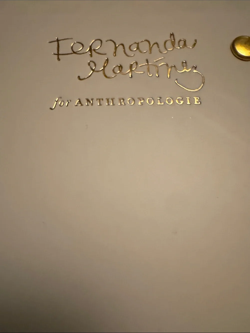 Fernanda Martinez Floral Folder with Gold Accent